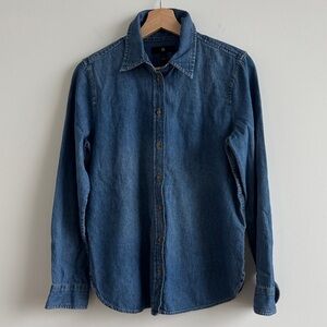 Banana Republic Blue Denim Button-Up Shirt